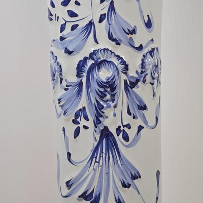 LOT 50: Jardiniere Planter on Pedestal/Hand Made in Portugal. Can Also Be Separated as a Vase and Planter