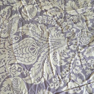LOT 52: Bella Lux Fine Linens Reversible Comforter and Two Matching Throw Pillows