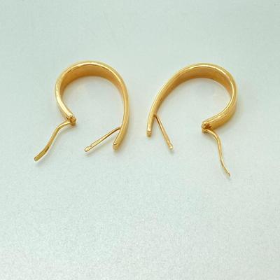LOT 55: CJ Gold Hoop Earrings - 14KT, TW 3.90g