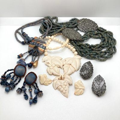 LOT 67: Vintage Necklace and Earring Fashion Jewelry Sets