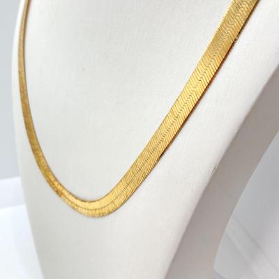 LOT 69: Italy 925 Sterling Silver HGT Gold Vermeil Chain Necklace - TW 21.56g, 18"