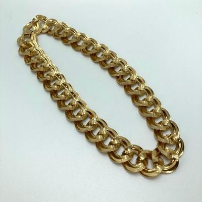 LOT 72: Gold Tone Fashion Chain Necklaces