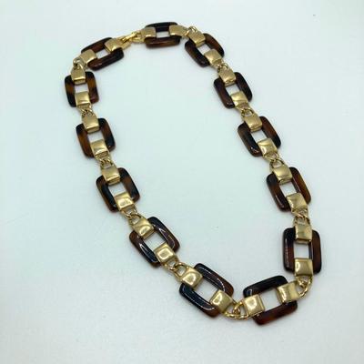 LOT 72: Gold Tone Fashion Chain Necklaces