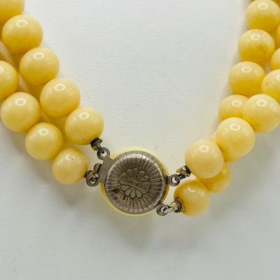 LOT 90: Colorful Agate Stone Necklace w/925 Sterling Silver Clasp, Richelieu double Strand Beaded Necklace, Graduated Multi Strand Faux...