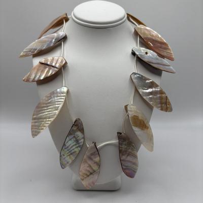 LOT 93: Fashion Necklace Collection: Multi Strand Beaded, Shell/Mother of Pearl and More