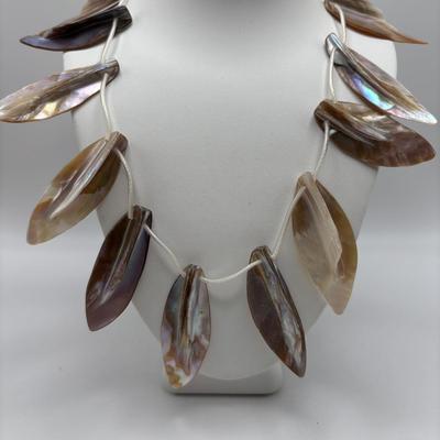 LOT 93: Fashion Necklace Collection: Multi Strand Beaded, Shell/Mother of Pearl and More