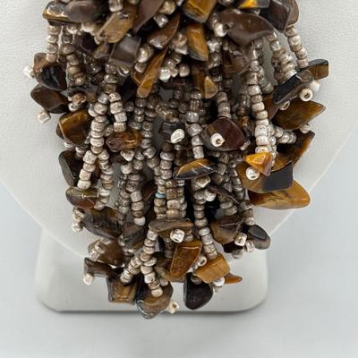 LOT 93: Fashion Necklace Collection: Multi Strand Beaded, Shell/Mother of Pearl and More