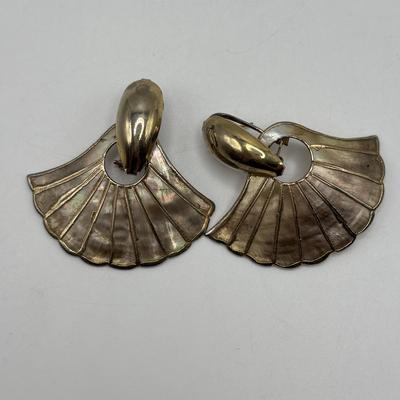 LOT 94: Gold & Silver Tone Earring Collection Pierced & Clip - On