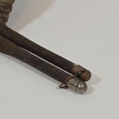 LOT 138: Vintage Cloth and Wood Hand-Painted Fan, Antique Mouring Hand Fan, Vintage Bamboo Hand Fan, and Lladro Kiyoko Porcelain Figurine