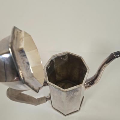 LOT 147: Vintage Soppil Wolff Silver Plated Tea Set