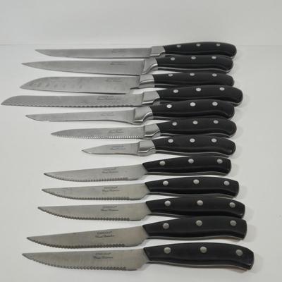 LOT 154: Oneida Triple-rivet Stainless Steel Knives Set