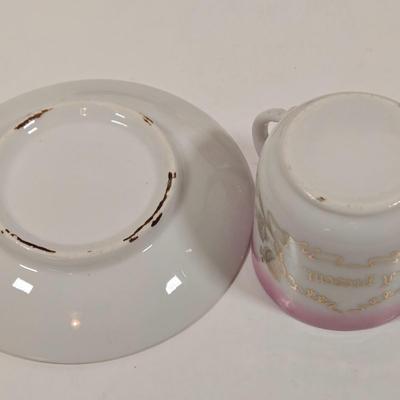 LOT 155: Vintage Faux Tortoise Shell Celluloid Spanish Mantilla Style Comb with Rhinestones, Antique Daguerreotype with Photo, Art Deco...