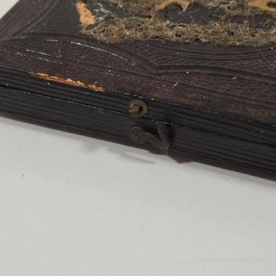 LOT 155: Vintage Faux Tortoise Shell Celluloid Spanish Mantilla Style Comb with Rhinestones, Antique Daguerreotype with Photo, Art Deco...