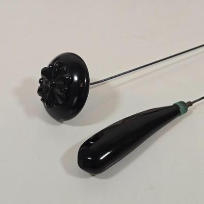 LOT 155: Vintage Faux Tortoise Shell Celluloid Spanish Mantilla Style Comb with Rhinestones, Antique Daguerreotype with Photo, Art Deco...