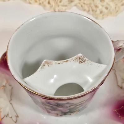 LOT 155: Vintage Faux Tortoise Shell Celluloid Spanish Mantilla Style Comb with Rhinestones, Antique Daguerreotype with Photo, Art Deco...