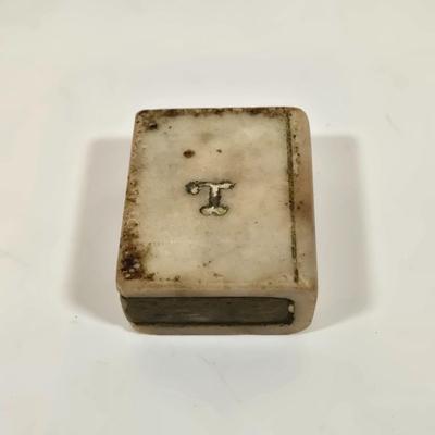 LOT 155: Vintage Faux Tortoise Shell Celluloid Spanish Mantilla Style Comb with Rhinestones, Antique Daguerreotype with Photo, Art Deco...