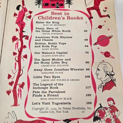 LOT 156: Vintage Best In Children’s Books 1957-1960 Doubleday/ 20 Books
