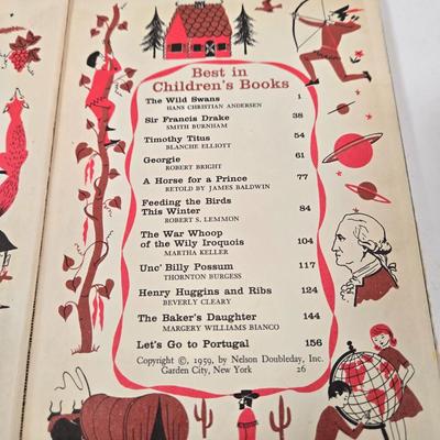 LOT 156: Vintage Best In Children’s Books 1957-1960 Doubleday/ 20 Books