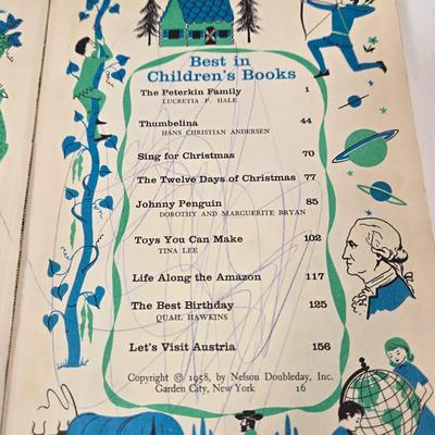 LOT 156: Vintage Best In Children’s Books 1957-1960 Doubleday/ 20 Books
