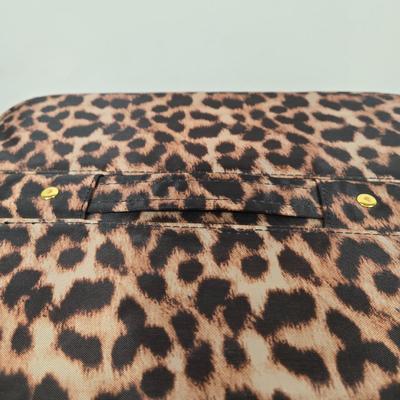 LOT 158: Joy Mangano Leopard Print Jewelry Organizer Zip Carry Case Travel and Storage, Two Vintage Traveling Silk Jewerly Bags and Coin...