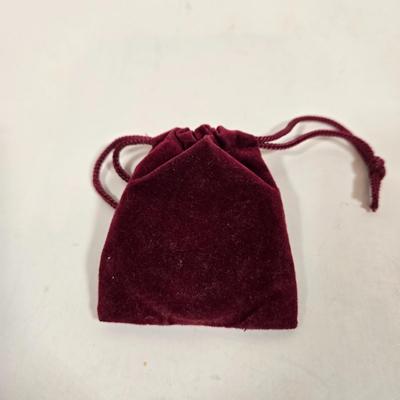 LOT 158: Joy Mangano Leopard Print Jewelry Organizer Zip Carry Case Travel and Storage, Two Vintage Traveling Silk Jewerly Bags and Coin...