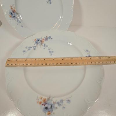 LOT 159: Rosenthal Classic Rose China Set Service for 8, Serving Platter, Serving Bowl, Creamer & Sugar