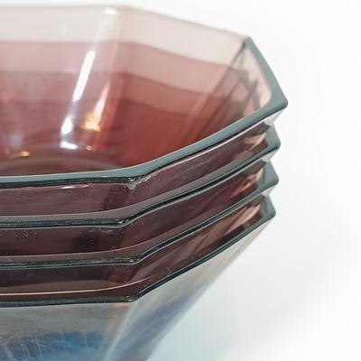 LOT 163: Collection of Amethyst Glass Dishware