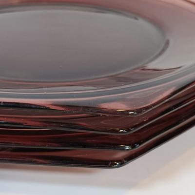 LOT 163: Collection of Amethyst Glass Dishware