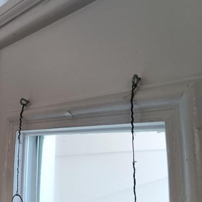 LOT 164: Pair of Frosted Stained Glass Window Art Panels