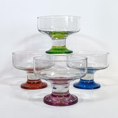 LOT 165: Collection of Vintage Multicolored Glassware