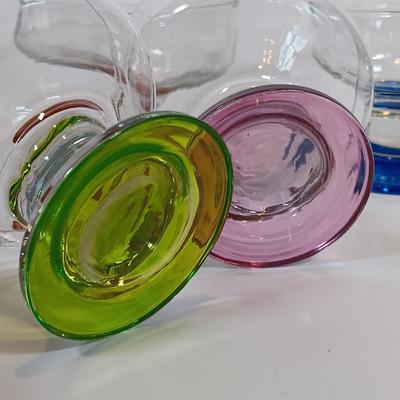 LOT 165: Collection of Vintage Multicolored Glassware
