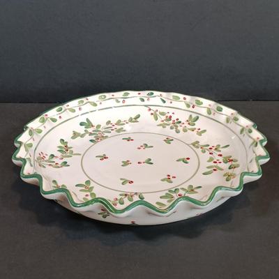 LOT 168: Holiday Collection- Royal Norfolk Plates, Christmas Serving Trowls & More