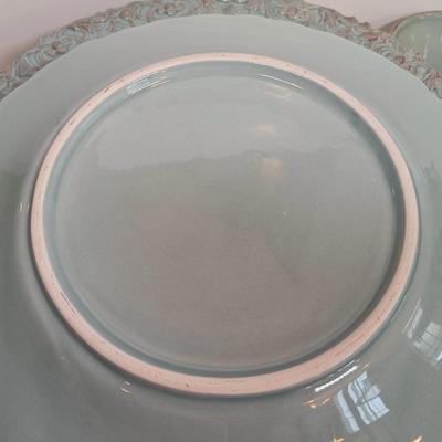 LOT 174: Le Petit Cafe Plates with Home Essentials-Style Stoneware Plates and Cups