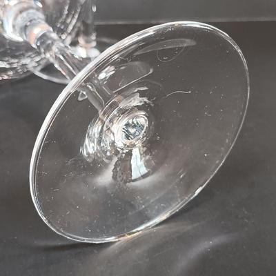 LOT 176: Mother of Pearl Hor D'oeuvre Picks, Crackle Wine Glasses & Ice Bucket