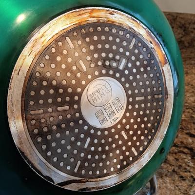 LOT 181: Simply Ming Wok and Steamer, Ravioli Plate, Corningware Le Persil & More