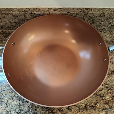 LOT 181: Simply Ming Wok and Steamer, Ravioli Plate, Corningware Le Persil & More