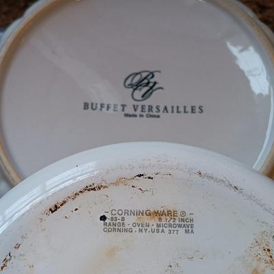 LOT 181: Simply Ming Wok and Steamer, Ravioli Plate, Corningware Le Persil & More