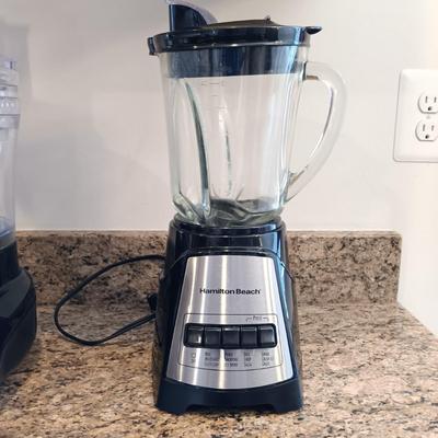 LOT 182: Hamilton Beach 12-Cup Food Processer and Multi-Function Blender, Proctor Silex 1.5 Cup Food Processor & Black + Decker Can...