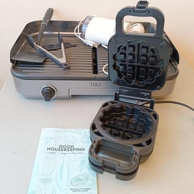 LOT 184: Tru Indoor Grill, Good Housekeeping Waffle Maker, Braun Hand Mixer & More