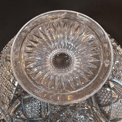 LOT 189: Lenox Bowl with Pressed Glass and Crystal Kitchenware