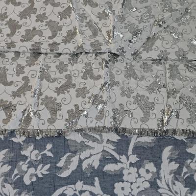 LOT 217: Collapsible Metal Plant Stand, Metal Wine Rack, Metal Basket & Textiles