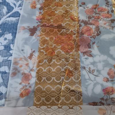 LOT 217: Collapsible Metal Plant Stand, Metal Wine Rack, Metal Basket & Textiles