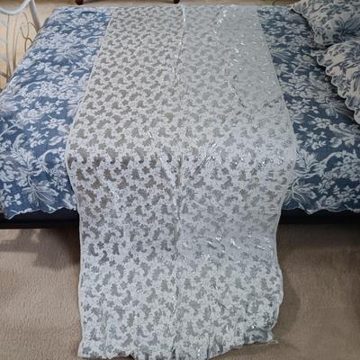 LOT 217: Collapsible Metal Plant Stand, Metal Wine Rack, Metal Basket & Textiles