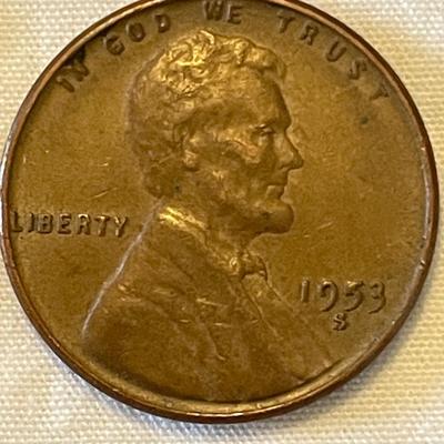 “FREEDOM” ARCADE AMUSEMENT BRASS TOKEN. 1953 LINCOLN WHEAT PENNY