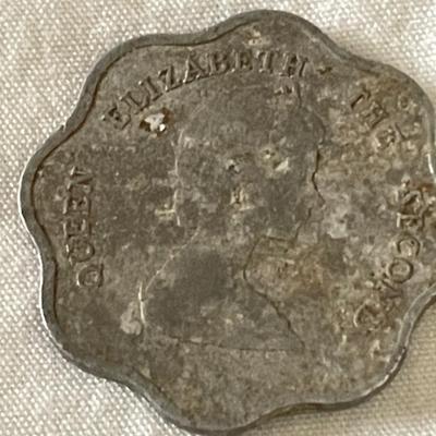 1994? AND 1981 EAST CARIBBEAN FIVE CENT COIN