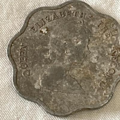 1994? AND 1981 EAST CARIBBEAN FIVE CENT COIN