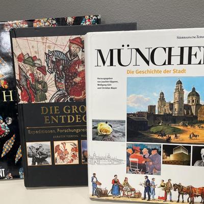 3 German hardcover books