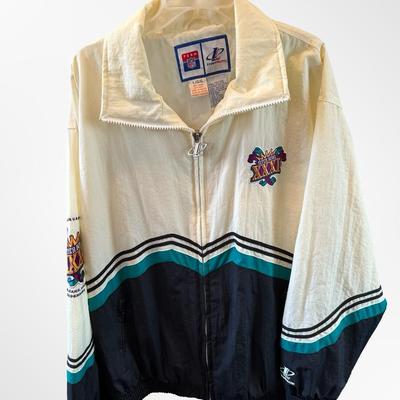 Vintage Super Bowl XXXI Windbreaker Jacket, New Orleans, 1997
