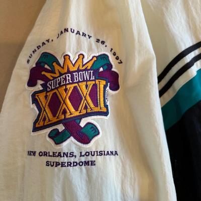 Vintage Super Bowl XXXI Windbreaker Jacket, New Orleans, 1997