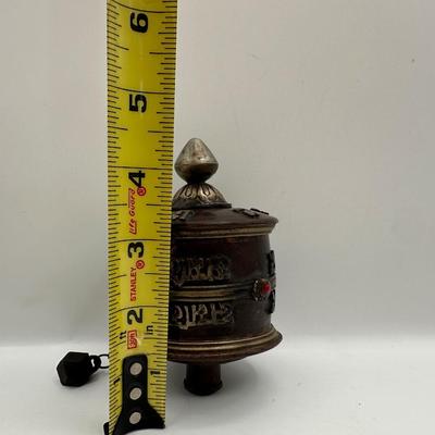 Vintage Tibetan-Style Prayer Wheel